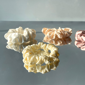Smooth and high-end without damaging hair, 100% Silk Scrunchies