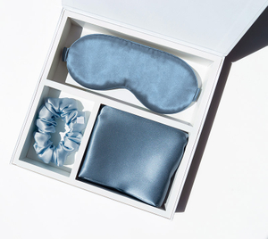 High quality mulberry silk soft gift box sleep set