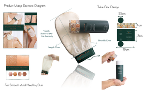 Silk Exfoliating Gloves Case